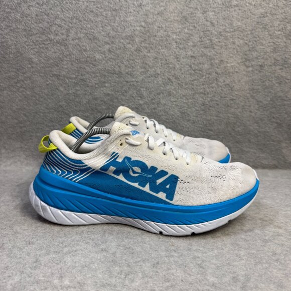 Hoka One One Shoes Womens‎ Size 9.5 Carbon X White Running Sneakers 1102887 WDBL - Picture 4 of 10
